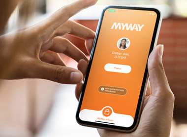 Nova MyWay mobilna aplikacija za korisnike  Premium Visa kartica